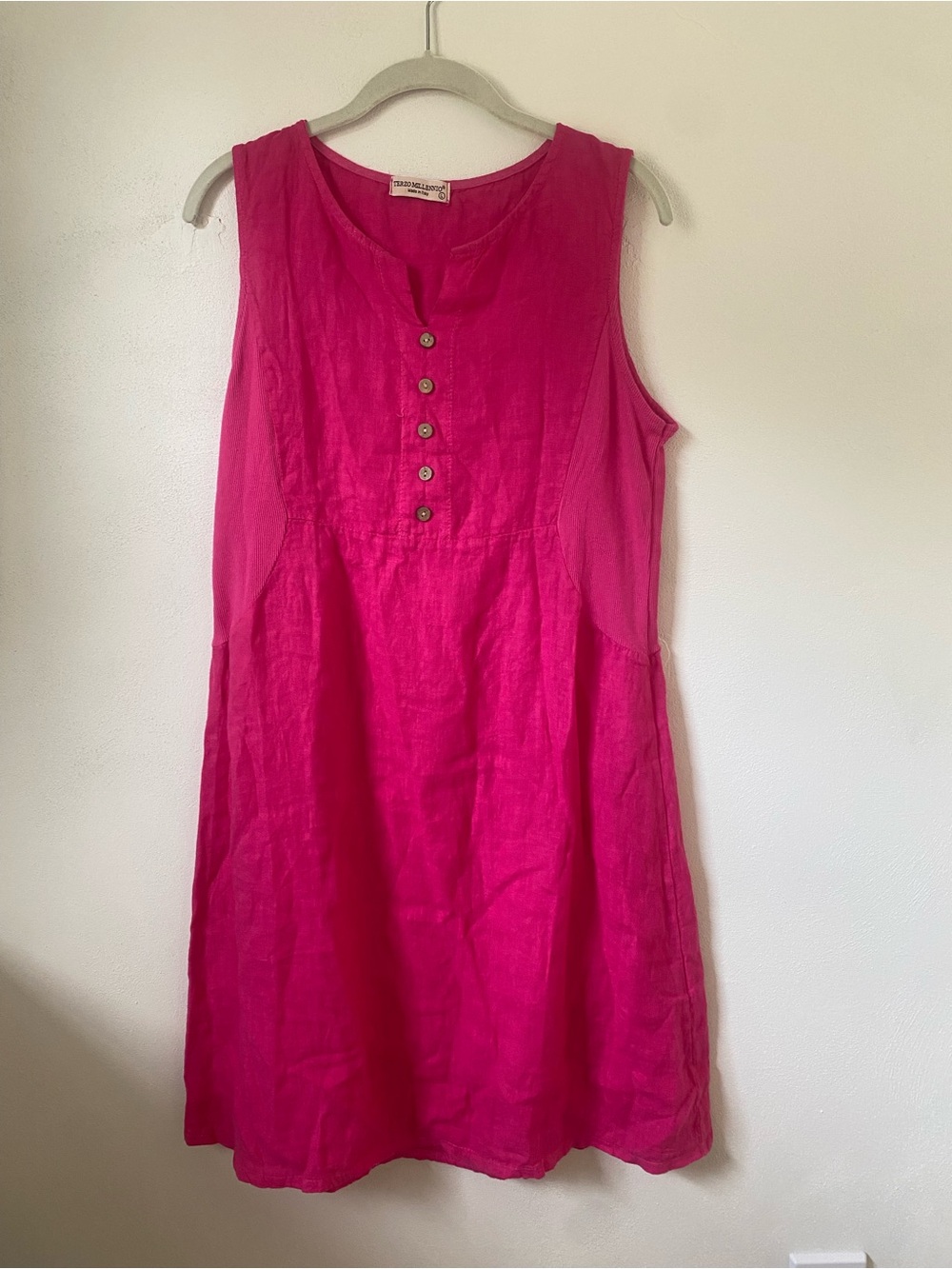 Terzo Millennio Pink Linen Dress, L